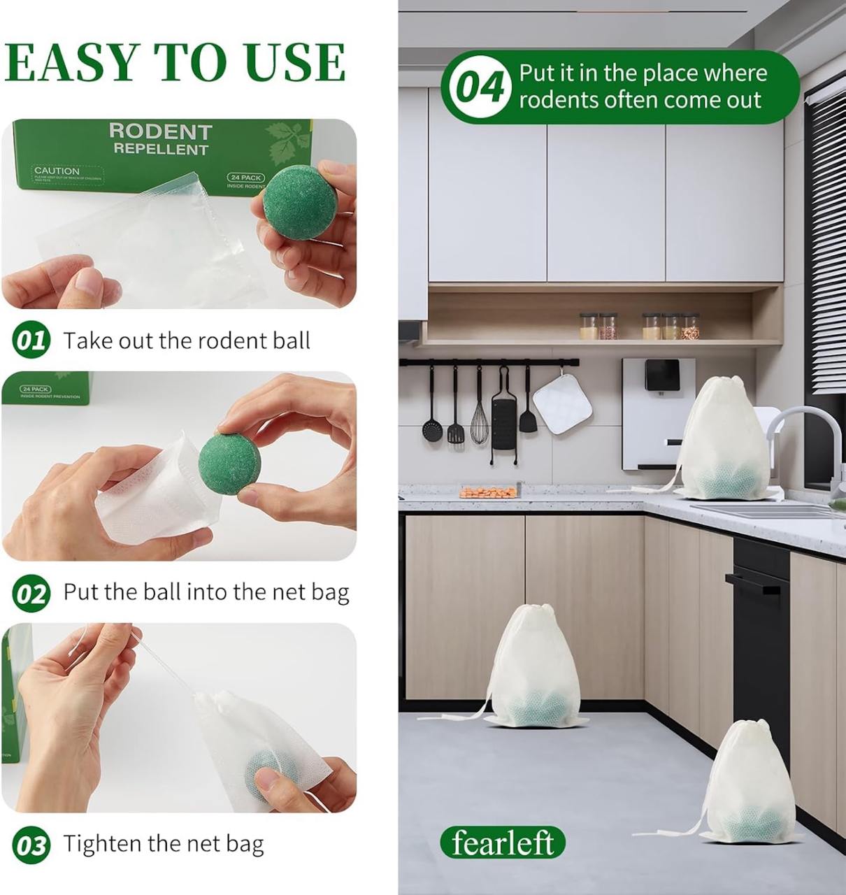 Rat Repellent Balls for Car Rodent Repellent to Protect Wires in Car, Bike & Truck Engine No Kill Only Repels Home Indoor-Outdoor Garage Rat Controller Pills to Keep Rodents Out of Car Pack of 1 (10 Tablet)
